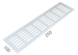SRL - ALFA větrací mřížka šířka 100 x 250 mm Bílá komaxit - 100 mm - 250 mm (5/8)