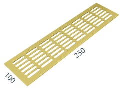 SRL - ALFA větrací mřížka šířka 100 x 250 mm F3 - Zlatý elox