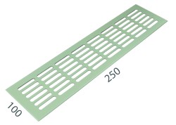 SRL - ALFA větrací mřížka šířka 100 x 250 mm F9 - Nerez elox