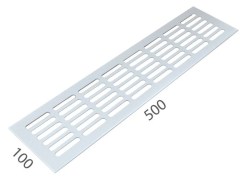 SRL - ALFA větrací mřížka šířka 100 x 500 mm Bílá komaxit