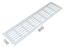 SRL - ALFA větrací mřížka šířka 100 x 800 mm Bílá komaxit