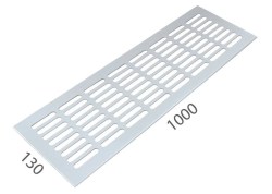 SRL - ALFA větrací mřížka šířka 130 x 1000 mm Bílá komaxit - 130 mm - 1000 mm (5/8)