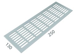 SRL - ALFA větrací mřížka šířka 130 x 250 mm F1 - Stříbrný elox