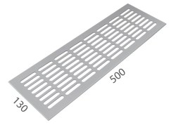 SRL - ALFA větrací mřížka šířka 130 x 500 mm F1 - Stříbrný elox