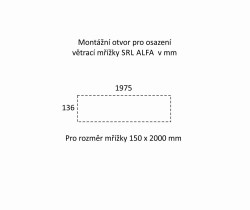 SRL - ALFA větrací mřížka šířka 150 x 2000 mm F9 - Nerez elox (4/8)