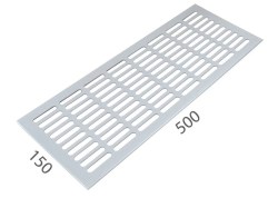 SRL - ALFA větrací mřížka šířka 150 x 500 mm Bílá komaxit