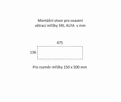 SRL - ALFA větrací mřížka šířka 150 x 500 mm F3 - Zlatý elox - 150 mm - 500 mm (8/8)