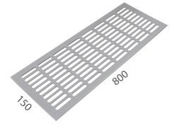 SRL - ALFA větrací mřížka šířka 150 x 800 mm F1 - Stříbrný elox