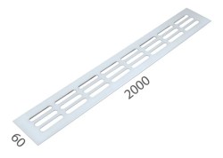 SRL - ALFA větrací mřížka šířka 60 x 2000 mm Bílá komaxit - 60 mm - 2000 mm (5/8)
