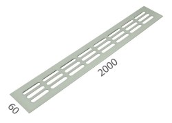 SRL - ALFA větrací mřížka šířka 60 x 2000 mm F9 - Nerez elox