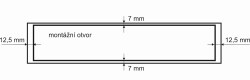 SRL - ALFA větrací mřížka šířka 60 x 250 mm F3 - Zlatý elox - 60 mm - 250 mm (7/8)