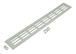 SRL - ALFA větrací mřížka šířka 60 x 250 mm F9 - Nerez elox - 60 mm - 250 mm (5/8)