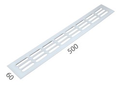 SRL - ALFA větrací mřížka šířka 60 x 500 mm Bílá komaxit