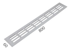 SRL - ALFA větrací mřížka šířka 60 x 800 mm F1 - Stříbrný elox