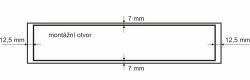SRL - ALFA větrací mřížka šířka 60 x 800 mm F3 - Zlatý elox - 60 mm - 800 mm (7/8)