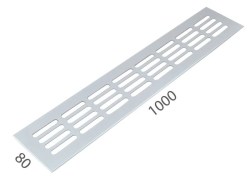SRL - ALFA větrací mřížka šířka 80 x 1000 mm Bílá komaxit - 80 mm - 1000 mm (5/8)