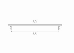 SRL - ALFA větrací mřížka šířka 80 x 1000 mm F8 - Černý elox (2/8)