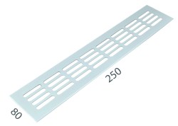 SRL - ALFA větrací mřížka šířka 80 x 250 mm Bílá komaxit