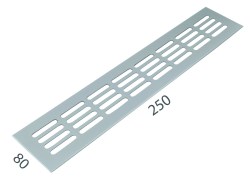 SRL - ALFA větrací mřížka šířka 80 x 250 mm F1 - Stříbrný elox
