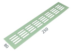 SRL - ALFA větrací mřížka šířka 80 x 250 mm F9 - Nerez elox