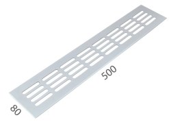 SRL - ALFA větrací mřížka šířka 80 x 500 mm Bílá komaxit