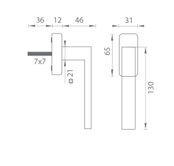 TI - DK - SQUARE - HR 2275Q OC - ​​Chrom lesklý (03) (2/4)