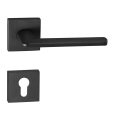 TI - Eliptica - HR 3098Q BS - Černá matná (153) - rozety WC - klika/klika (4/8)