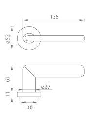 TI - ELIPTICA - R 3098 5S T - Titan (141) - klika/klika - bez spodní rozety (6/6)