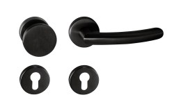 TI - NERO - R 2233 BS - Černá matná (153) - klika/klika - rozety WC (7/8)