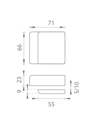 TI - Protikus pro zámek na sklo 4019 T - Titan (141) (6/8)