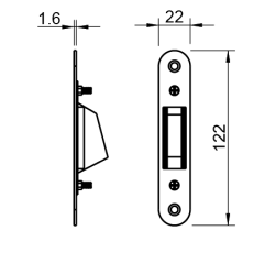 TI - Protiplech k magnetickému zámku T - Titan (141) (2/4)