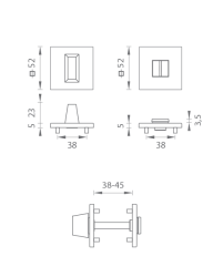 TI - ROZETA - HR 5S BS PVD - Černá matná PVD (155) (4/4)