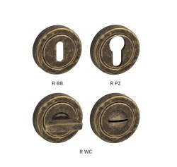TI - ROZETA - R dělená OBA - Antik bronz (46) - rozety WC (3/5)