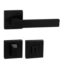 TI - SQUARE - HR 2275Q BS - Černá matná (153) - rozety BBQ - klika/klika (4/8)