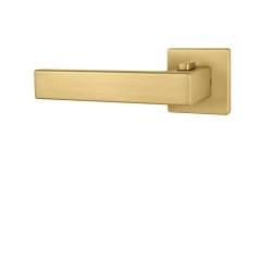 TI - SQUARE - HR 4275Q 7S s uzamykáním, 38-45 mm OLM - Zlatá matná (208) - bez spodní rozety - klika/klika s uzamykáním pravá (3/4)