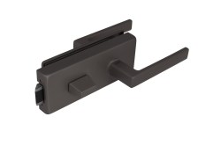 TI - ZÁMEK na sklo s klikou SONIA 4026 - WC T - Titan (141)