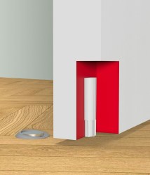 VM - Magnetická zarážka neviditelná STOPPINO Open Model 2 BS - Černá matná (18) (2/8)