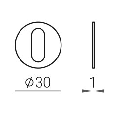VM - ROZETA - 1R OCS - Chrom broušený (14) (2/8)