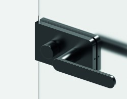 VM - TOTAL GLASS - zámek na skleněné dveře BS - Černá matná (18)