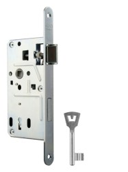 VR - Zadlabací zámek BB 72/80 - 035/186 Bílý pozink - BB otvor pro klíč - 72 mm (2/2)