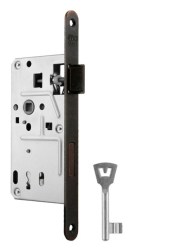 VR - Zámek na dveře 72 BB - 035/186 CMR - Tmavá měď - BB otvor pro klíč - 72 mm (3/4)