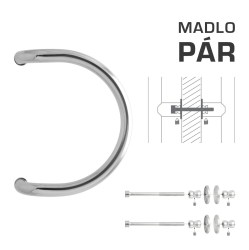 WA - MADLO M1 WA/A-DHP pár LN - Leštěná nerez - Ø 30 mm - 300 mm (3/4)