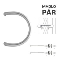 WA - MADLO M1 WA/A-DHP pár Stříbrná (RAL 9006)