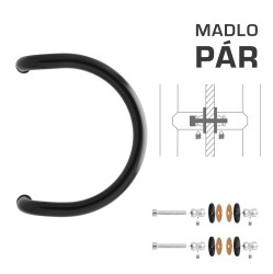 WA - MADLO M1 WA/A-S-SKLO pár Černá (RAL 9005)