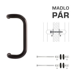 WA - MADLO M2 WA/A-DHP pár Hnědošedá (RAL 8019) - Ø 30 mm - 300 mm (3/4)