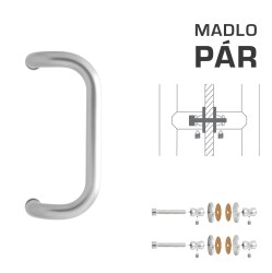 WA - MADLO M2 WA/A-S-SKLO pár BN - Broušená nerez