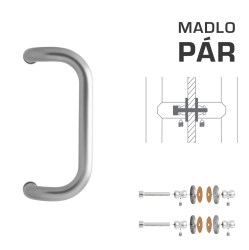 WA - MADLO M2 WA/A-S-SKLO pár Stříbrná (RAL 9006)