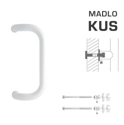 WA - MADLO M2 WA/C-DHP ks Bílá (RAL 9016) - Ø 30 mm - 300 mm (3/4)