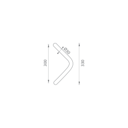 WA - MADLO M6 WA/A-DHP pár Hnědošedá (RAL 8019) - Ø 30 mm - 300 mm (4/4)