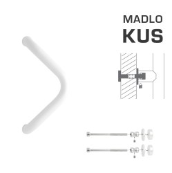 WA - MADLO M6 WA/C-DHP ks Bílá (RAL 9016) - Ø 30 mm - 300 mm (3/4)
